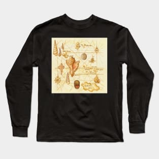 Sea with Shells Long Sleeve T-Shirt